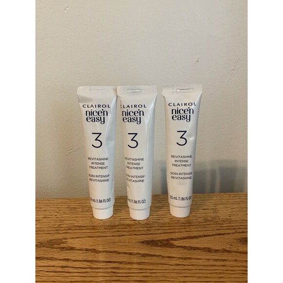 NEW Lot 3 CLAIROL Nice 'N Easy revitashine  intense Conditioner 1.86 oz Tubes Bu - Picture 1 of 3